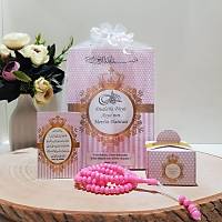 Puantiyeli Pembe Yasin-i erif + Tl Kese + Tesbih + Magnet + Lokumluk