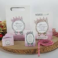Iltl Pembe Yasin-i erif + anta + Tesbih + Magnet + Lokumluk