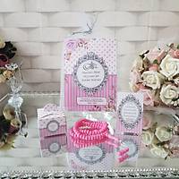 Kalpli Pembe Yasin-i erif + Tl Kese + Tesbih + Magnet + Lokumluk