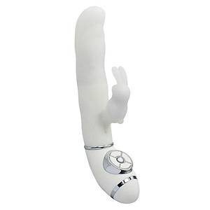 25 cm X-Vibe Oynarba�l� Beyaz Rabbit Vibrat�r -  �r�n Kodu: C1158