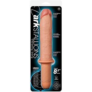 Dark Stallion 35 cm X 5.7 cm. �ift Motorlu Titre�imli Realistik Penis - �r�n Kodu: E770