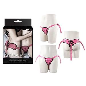 Strap On Ayarlanabilir Protez Penis Kemeri Pembe - �r�n Kodu: 0037P