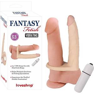 Fantasy Feti� Titre�imli Anal Plug ve Penis Halkas� - �r�n Kodu: LS-197B