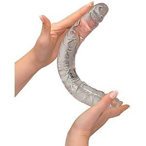 34 cm Crystal Duo Dong Jel �ift Tarafl� Penis - �r�n Kodu: 514810
