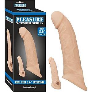 21.8 cm. X-Tender Series 6.6 cm. Dolgulu Et Penis K�l�f� - �r�n Kodu: LS-217