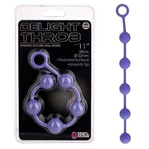 Delight Throb 28 X 2.2 cm. S�ral� Renkli Anal Toplar - �r�n Kodu: C369