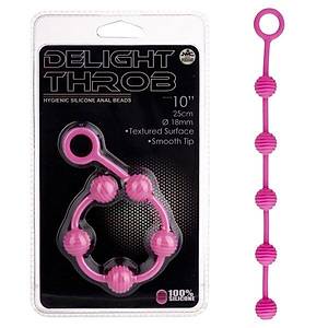 Delight Throb 25 X 1.8 cm. S�ral� Renkli Anal Toplar - �r�n Kodu: C363