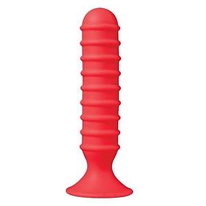 15 cm. X 3.5 cm. Ass Jacker K�rm�z� - Siyah - Anal Plug- �r�n Kodu: CH1316K