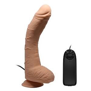 Alex Titre�imli 28 cm.X 5 cm. Vantuzlu Titre�imli Dev Realistik Penis - �r�n kodu: 1248