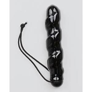 16 cm. Spiral �pli Siyah Bo�umlu Jel Anal Plag - �r�n Kodu: C004