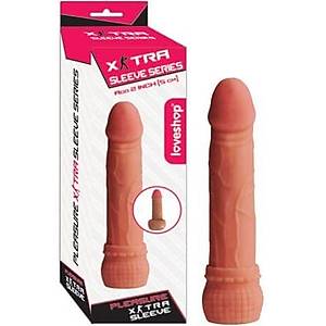 20 cm. Extra Sleeve 6 cm. Dolgulu Realistik Et Penis K�l�f� - �r�n Kodu: 467