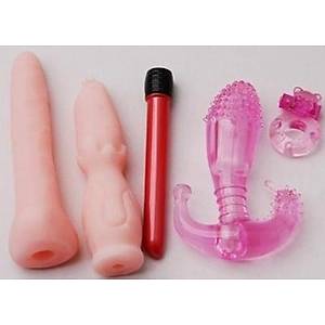 Cyberskin Realistik Dokulu Titre�imli 5�li Vibrat�r Seti - �r�n Kodu: A4202