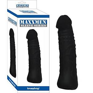 Maxxmen 6 cm. Dolgulu Realistik Zenci Et Penis K�l�f� - �r�n Kodu: LS-078Black