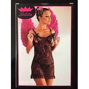 Lolitta Elektra Transparan Seksi T�l Elbise Babydoll - �r�n Kodu: G012