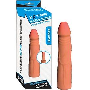 20 cm. Extra Sleeve 6 cm. Dolgulu Realistik Et Penis K�l�f� - �r�n Kodu: 468