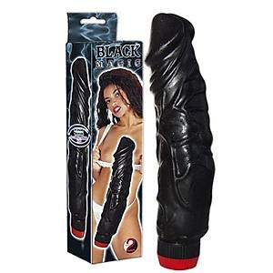 Zenci 22 X 5 cm. Black Magic Titre�imli Realistik Vibrat�r - �r�n Kodu: 557684