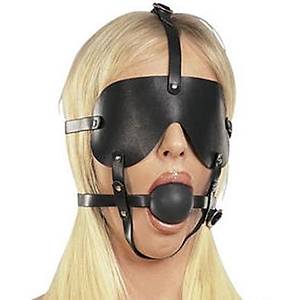 Fetish Face 100% Silikon 3'l� Set A��z Topu G�zband� ve Y�z Maskesi - �r�n Kodu: C362