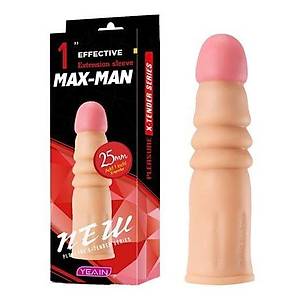 Max-Man 2.5 cm. Dolgulu Realistik Et Penis K�l�f� - �r�n Kodu: C-YN0054