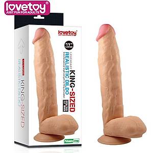 King Sized Extra Large 31.5 X 6.2 cm. Realistic Penis - �r�n Kodu: LV2208