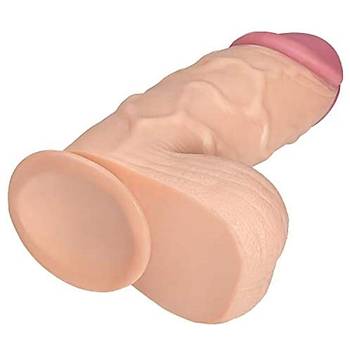 Extra Byk 24.5 cm. X 6.8 cm. Realistik Penis - rn Kodu: PX164