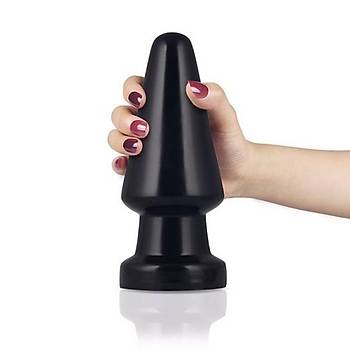Siyahi Realistik 17.5 cm. X 7.2 cm. Kaln Anal Plug - rn Kodu: LV2241