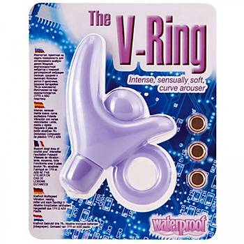 V-Ring Dilli Titreimli Penis Ringi ve Topu - rn Kodu: E710