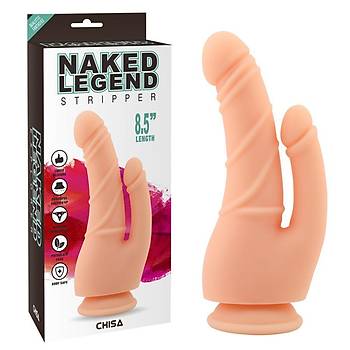 Naked Legend Likit Silikon 22 cm. atal Double Dildo - rn Kodu: 3897