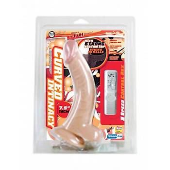 Curved Titreimli Eik Realistik Penis 19 cm - rn Kodu: 3035-1