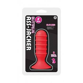 10 cm. X 3.5 cm. Ass Jacker Kırmızı -Siyah Anal Plug- Ürün Kodu: CH1318K