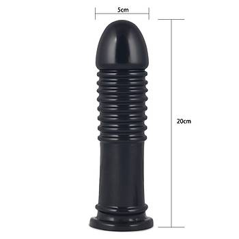 King Sized Anal Bumper  20 cm. X 5 cm. Zenci Kaln Anal Plug - rn Kodu: LV2242
