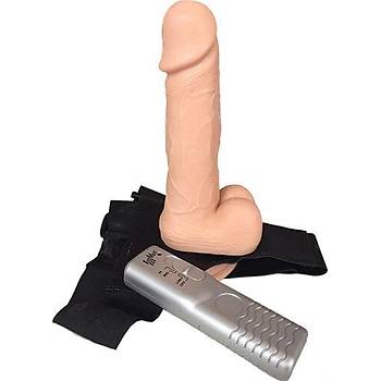 Patriot 19 cm. Realistik Dokulu Titreimli Protez Penis - rn Kodu: 3010