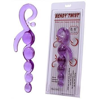 Bendy Twist Purple Jel Anal Probe - rn Kodu: B1249