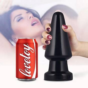 Siyahi Realistik 17.5 cm. X 7.2 cm. Kaln Anal Plug - rn Kodu: LV2241