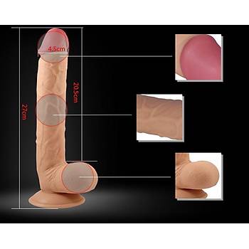 King Sized Extra Large 27 X 4.5 cm. Realistic Penis - rn Kodu: LV2205