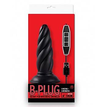 Usb arjl 5 Fonksiyon Titreimli 16 cm. Teknolojik Anal Plug - rn Kodu: E776