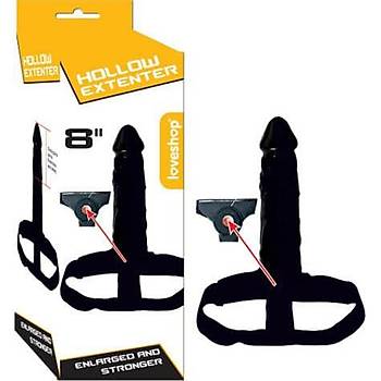 20 cm ibo Zenci Wearable Sleeve Realistik Protez Penis - rn Kodu:605B