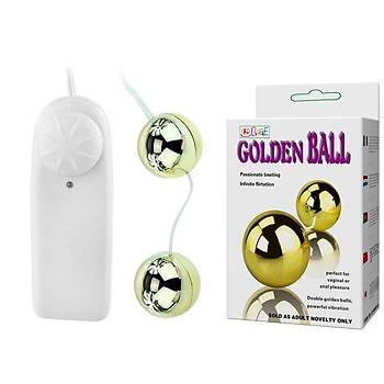 Goldenball Titreşimli İkili Altın Toplar, Zevk Topu - Ürün Kodu: B1008