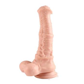 Yeni Nesil ift Katmanl 43 cm X 8 cm Realistik Snnetsiz Penis Horse Power - rn Kodu: 1583