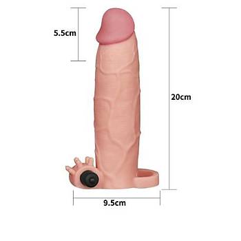 X-Tender 7.5 cm. Uzatmal Titreimli Realistik Et Penis Klf - rn Kodu:1066F