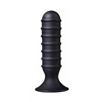 13 cm. X 3.5 cm. Ass Jacker Kýrmýzý - Siyah Anal Plug- Ürün Kodu: CH1317K