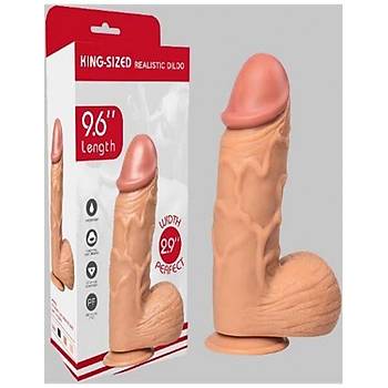 King Sized Extra Byk 26 cm. X 7.3 cm. Realistik Penis - rn Kodu: LS-164