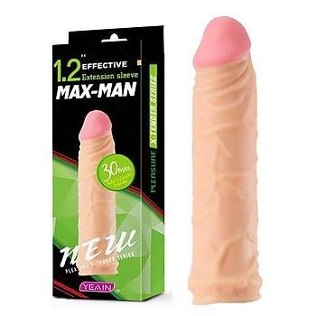 Max-Man 3 cm. Dolgulu Realistik Et Penis Klf - rn Kodu: C-YN0053