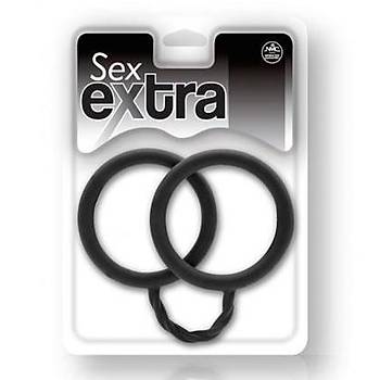 Sex Extra Siyah Silikon Fantezi Kelepçesi - Ürün Kodu: C1352S