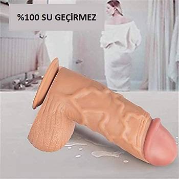Extra Byk 24.5 cm. X 6.8 cm. Realistik Penis - rn Kodu: PX164