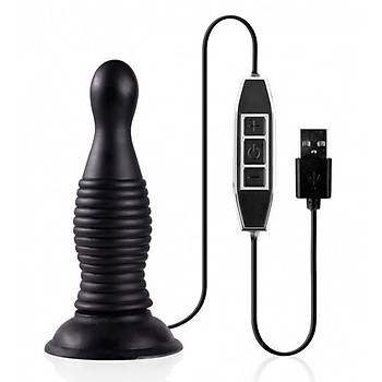 Usb arjl 5 Fonksiyon Titreimli 18 cm. Teknolojik Anal Plug - rn Kodu: E772