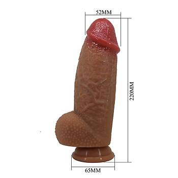 Achille 22 cm. X 5.2 cm. Realistik Penis Dildo - rn Kodu: 1447