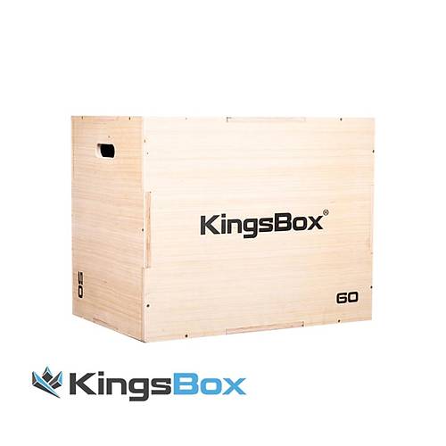 KingsBox Crossfit Jump Box (Zıplama Kutusu)  Doğal Ahşap