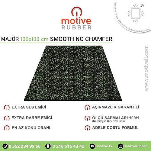 Motive Rubber Souk Pres Majr Smooth No Chamfer Green 100x100 cm Profesyonel Anmazlk Garantili Souk Pres Kauuk Zemin 1 Adet
