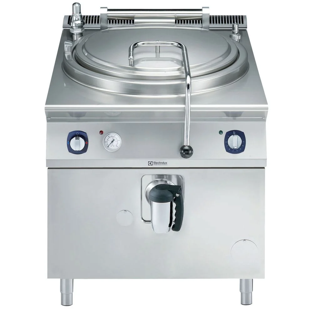 Electrolux Gazlı Silindirik Kaynatma kazanı-100Lt, İndirek Isıtma-Otomatik Su Dolumu, 80x93x85 cm, 391101