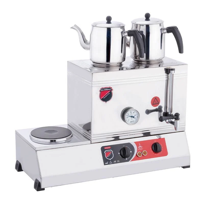 SilverInox 40 Model Kaynaklı Kahveci Takımı, 2 Demlikli, 23 L, Elektrikli, 2081